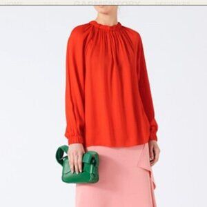 Tibi Origami Long Sleeve Blouse - S